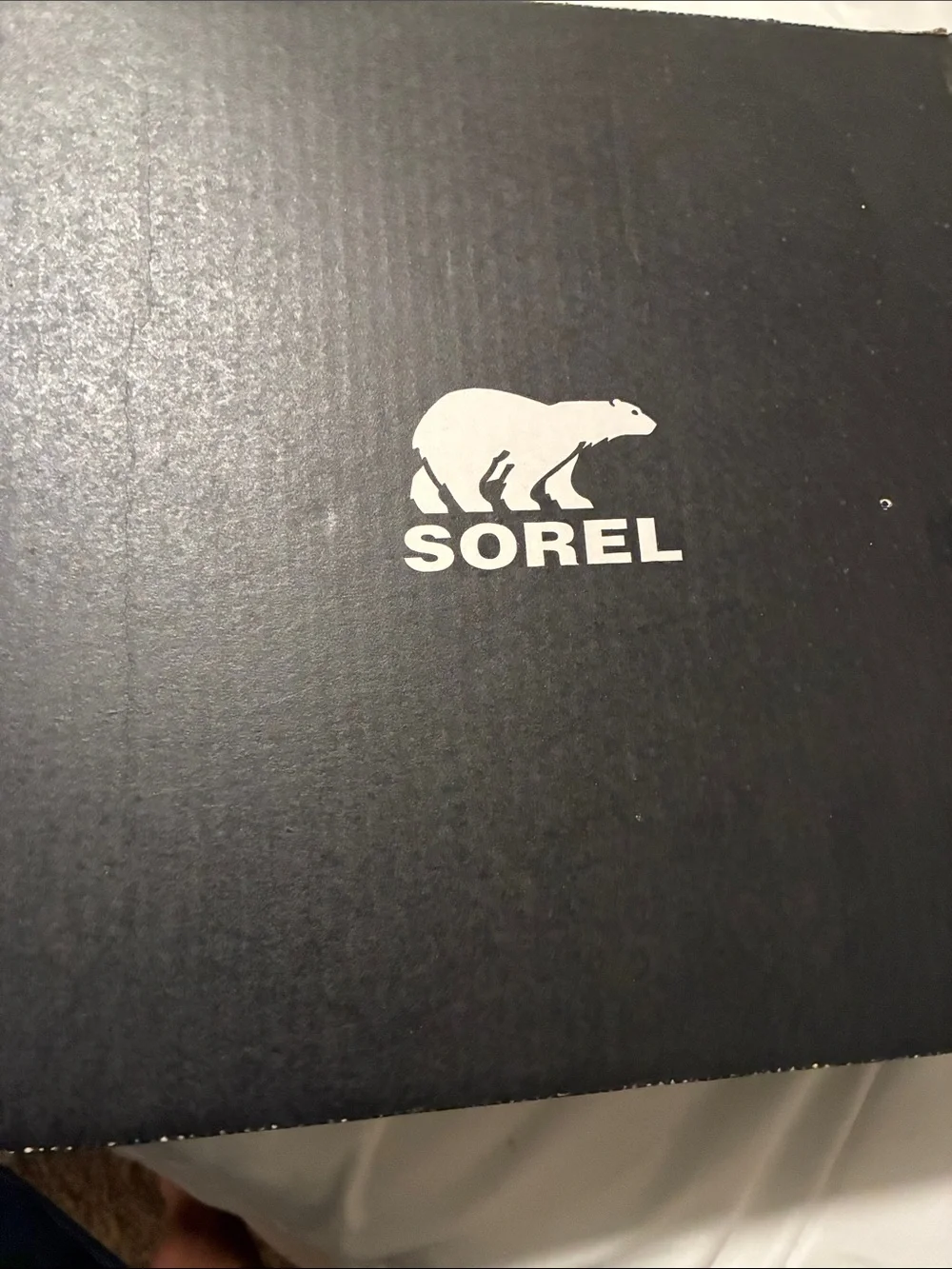 Sorel Cream Sherpa and Black Lace-Up Winter Boots